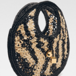 JACQUEMUS Le Petit Rond Spiaggia - Natural / Black