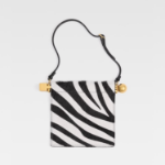 JACQUEMUS Le Porte Rond Carre - Black And White Zebra