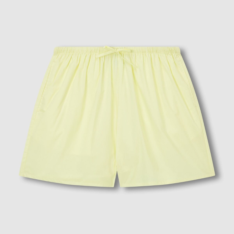 JAJU 60's Cotton Shirring Sleeveless Pajama Set (Yellow) — свежесть и лёгкость для летнего отдыха