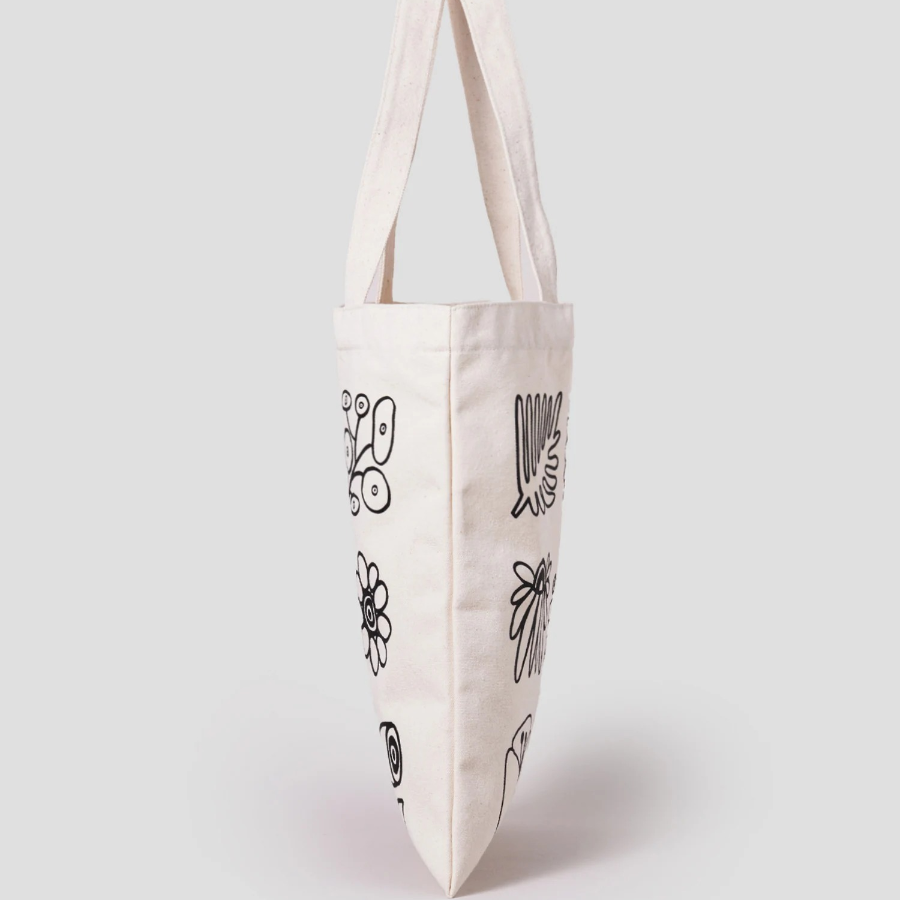 10 CORSO COMO Flower Drawing Canvas Bag