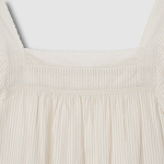 JAJU Seersucker Shirring Short-Sleeve Pajama Set (Light Beige) — лёгкость и комфорт в жаркие дни