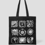 10 CORSO COMO Flower Drawing Canvas Bag