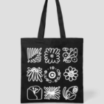 10 CORSO COMO Flower Drawing Canvas Bag