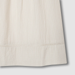 JAJU Seersucker Shirring Short-Sleeve Pajama Set (Light Beige) — лёгкость и комфорт в жаркие дни