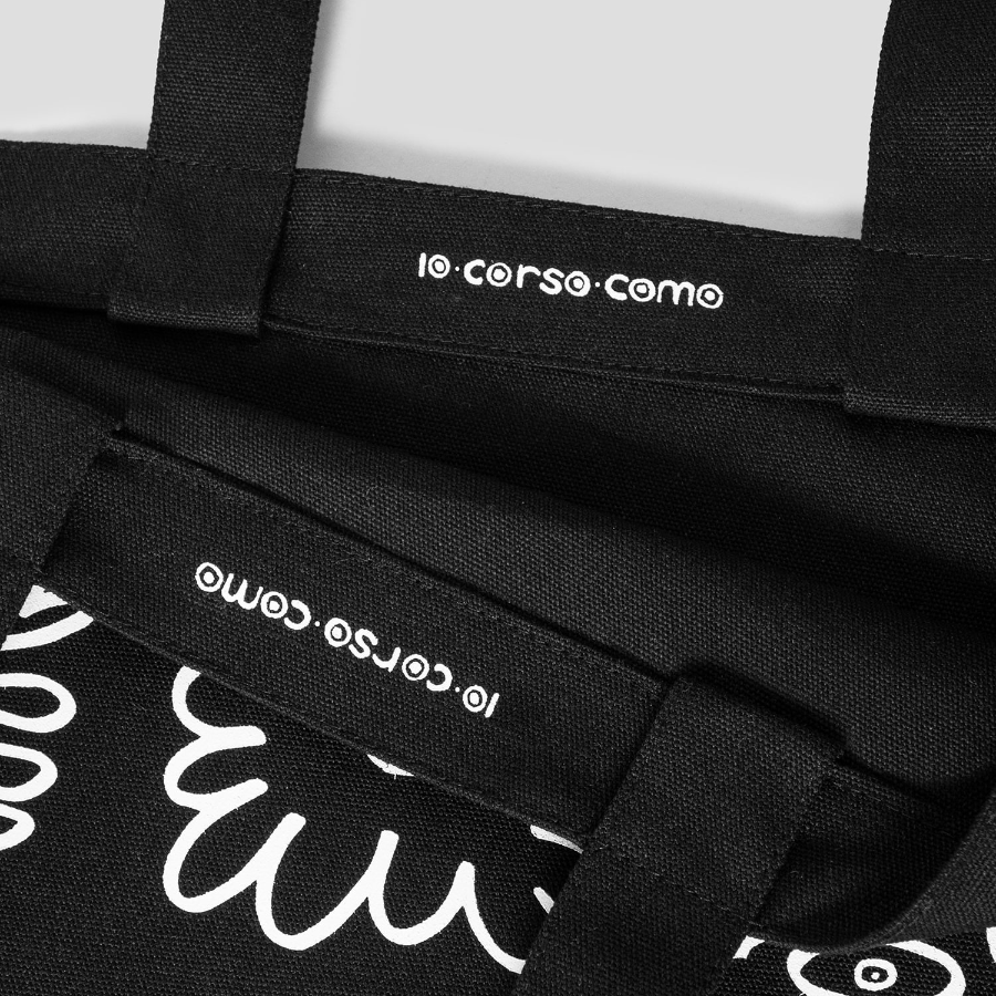 10 CORSO COMO Flower Drawing Canvas Bag