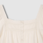 JAJU Eyelet Short-Sleeve Pajama Set (Ivory) — невесомый комфорт и нежный стиль для тёплых дней