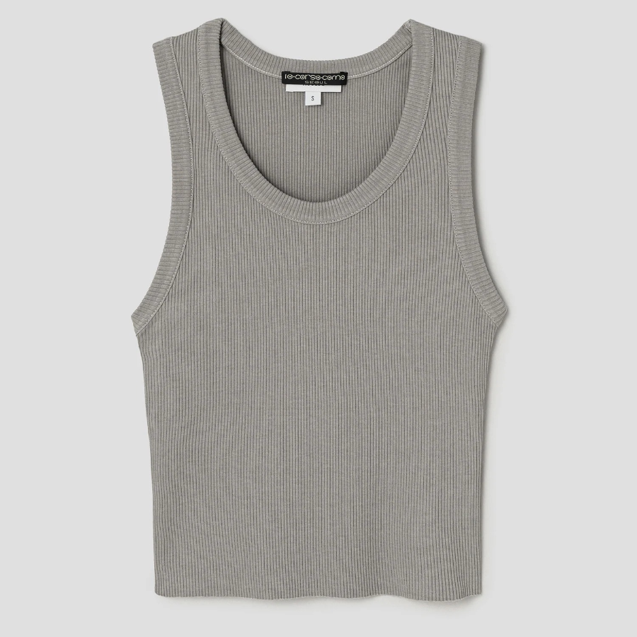 10 CORSO COMO AGOLDE Shrunken Poppy Tank In Drab