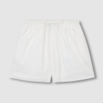 JAJU 60-Count Cotton Shirred Sleeveless Pajama Set (White) — деликатная простота и свобода движений