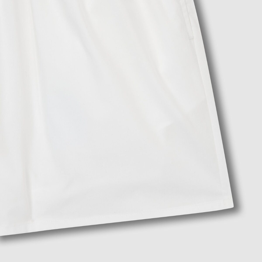 JAJU 60-Count Cotton Shirred Sleeveless Pajama Set (White) — деликатная простота и свобода движений