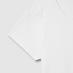 JAJU Pointelle Short-Sleeve Lounge Set (White) — домашний уют в минималистичном стиле