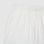 JAJU Pointelle Short-Sleeve Lounge Set (White) — домашний уют в минималистичном стиле