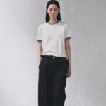 KUHO Cotton Tuck Tapered Pants (Denim) – Blue