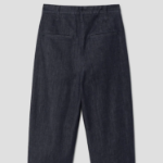 KUHO Cotton Tuck Tapered Pants (Denim) – Blue