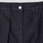 KUHO Cotton Tuck Tapered Pants (Denim) – Blue