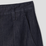 KUHO Cotton Tuck Tapered Pants (Denim) – Blue