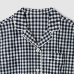 JAJU Seersucker 5-Piece Pajama Set (Light Navy) — идеальный выбор для комфортных летних вечеров