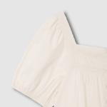 JAJU Eyelet Short-Sleeve Pajama Dress (Ivory) — нежность и комфорт в каждой детали