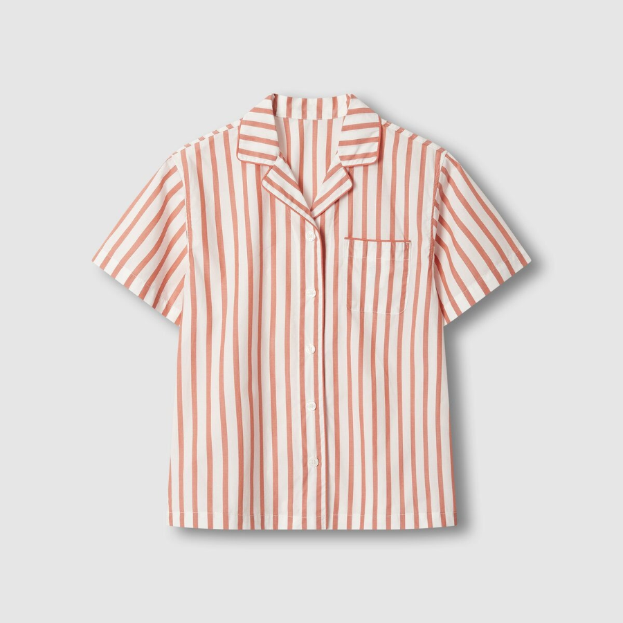 JAJU 60's Cotton 3-Piece Pajama Set (Light Orange) — мягкость и лёгкость для летнего отдыха