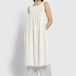 JAJU Eyelet Sleeveless Pajama Dress (Ivory) — изысканная лёгкость для летнего сна