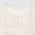 JAJU Eyelet Sleeveless Pajama Dress (Ivory) — изысканная лёгкость для летнего сна