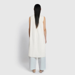 JAJU Eyelet Sleeveless Pajama Dress (Ivory) — изысканная лёгкость для летнего сна