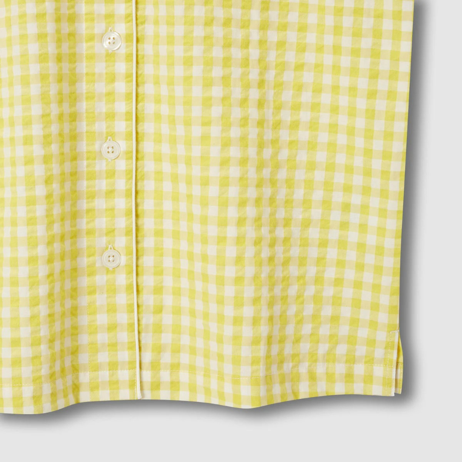 JAJU Seersucker 5-Part Pajama Set (Yellow) — лёгкость и прохлада для летних ночей