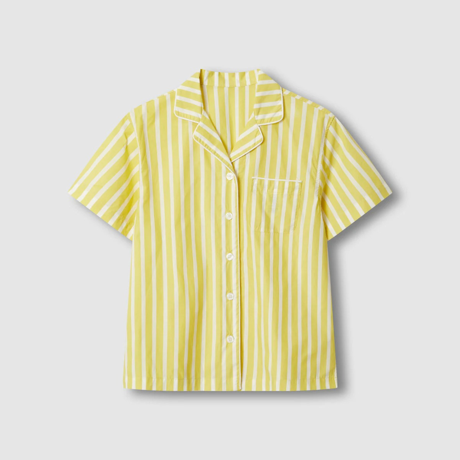 JAJU 60s Cotton 3-Piece Pajama Set (Yellow) — лёгкость и комфорт на каждый вечер