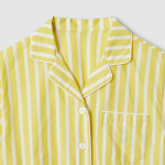 JAJU 60s Cotton 3-Piece Pajama Set (Yellow) — лёгкость и комфорт на каждый вечер