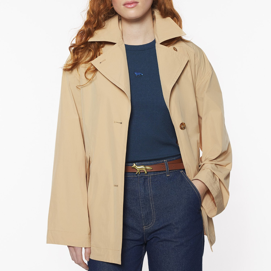 Maison Kitsuné Women Short Light Trench