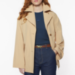 Maison Kitsuné Women Short Light Trench