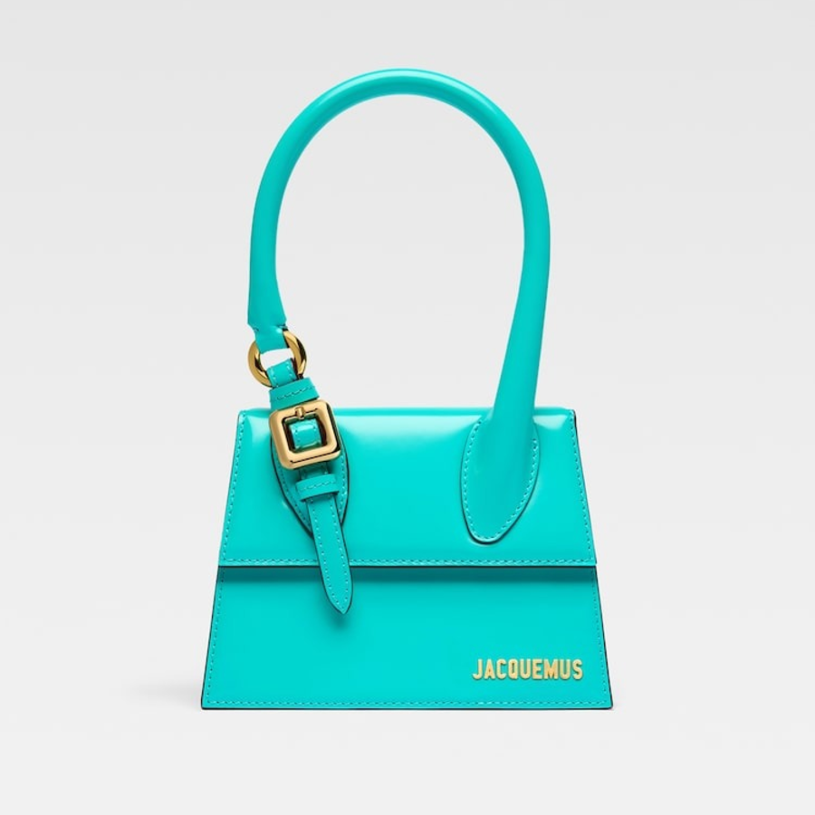 JACQUEMUS Le Chiquito Moyen Boucle - Turquoise