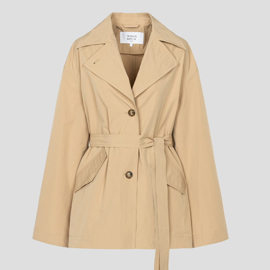 Maison Kitsuné Women Short Light Trench