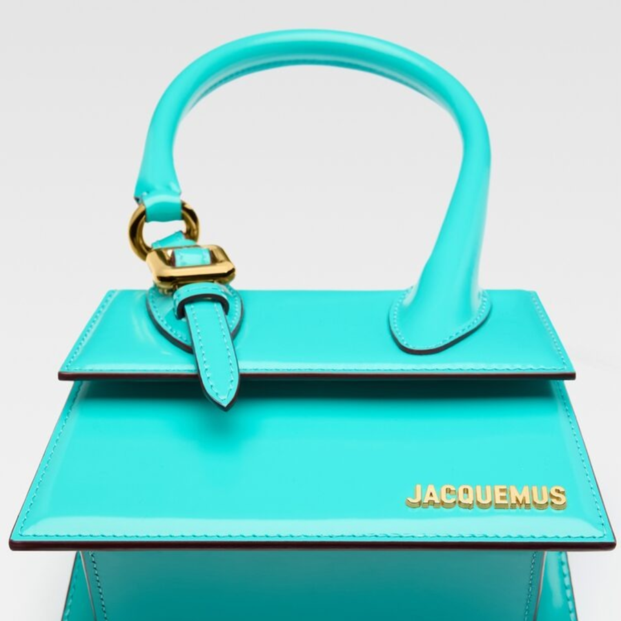 JACQUEMUS Le Chiquito Moyen Boucle - Turquoise