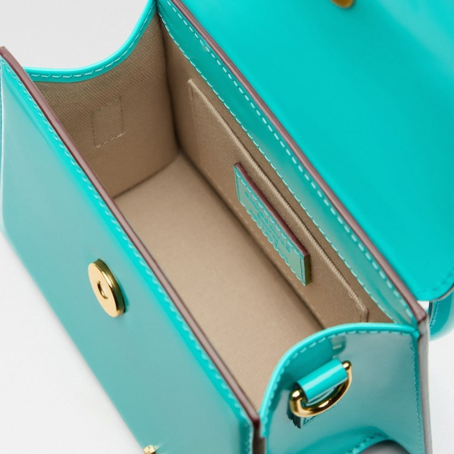 JACQUEMUS Le Chiquito Moyen Boucle - Turquoise
