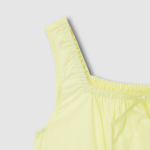 JAJU 60s Cotton Shirred Sleeveless Pajama Dress (Yellow) — нежность и комфорт для тёплых ночей