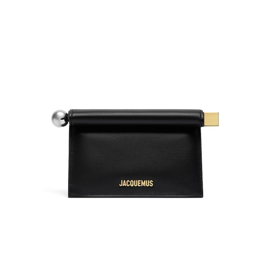 JACQUEMUS La Petite Pochette Rond C - Black