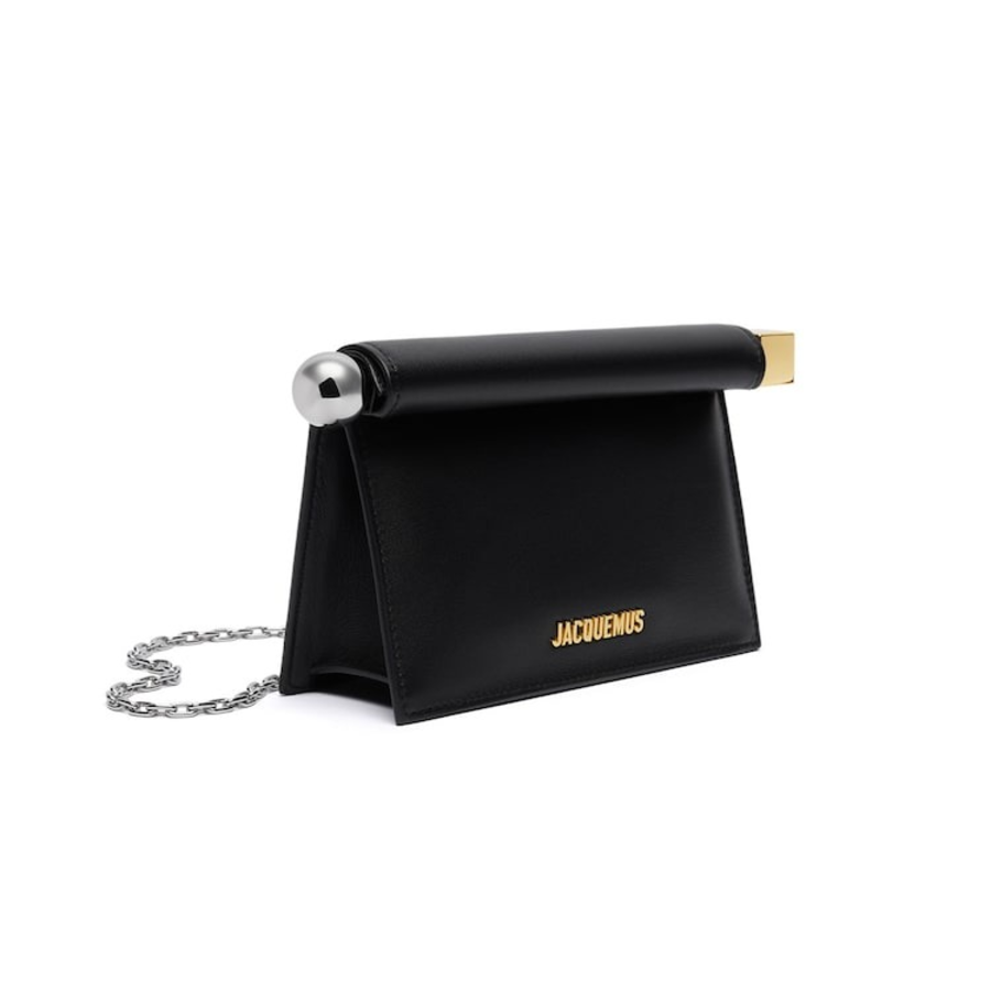 JACQUEMUS La Petite Pochette Rond C - Black