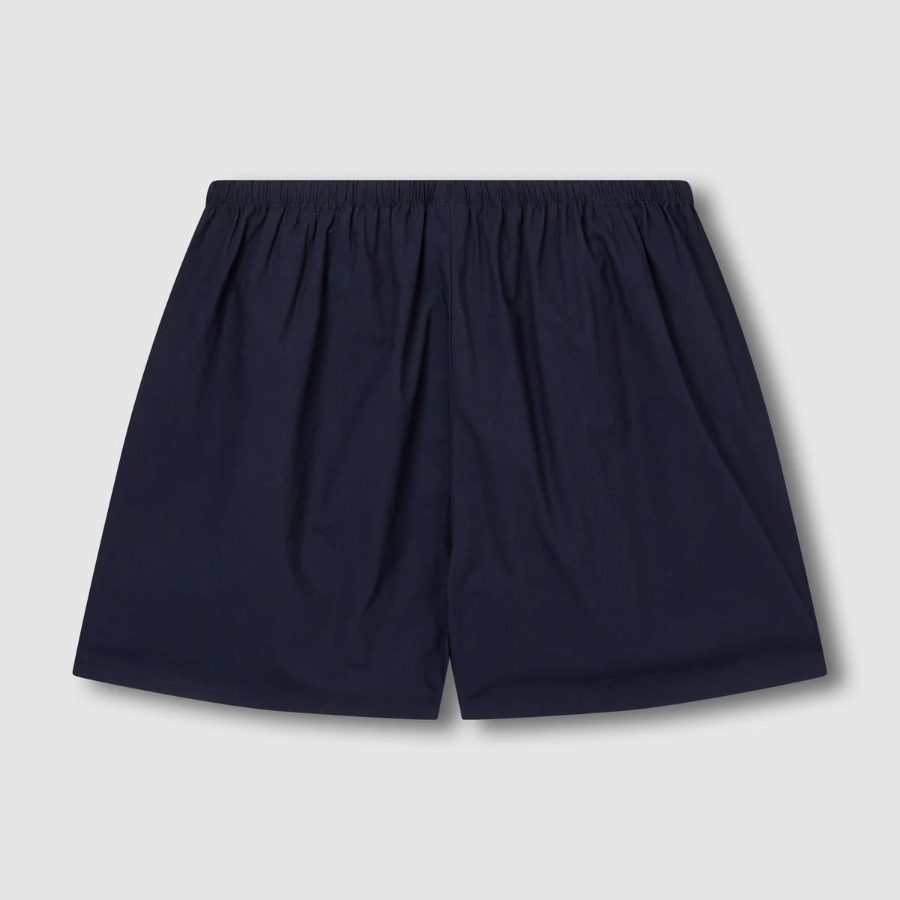 JAJU 60s Cotton Shirred 3-Part Pajama Pants (Navy) — удобство и стиль для домашнего отдыха