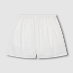 JAJU 60s Cotton Shirred 3-Part Pajama Pants (White) — комфорт и лёгкость для домашнего отдыха