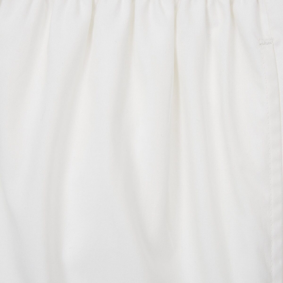 JAJU 60s Cotton Shirred 3-Part Pajama Pants (White) — комфорт и лёгкость для домашнего отдыха