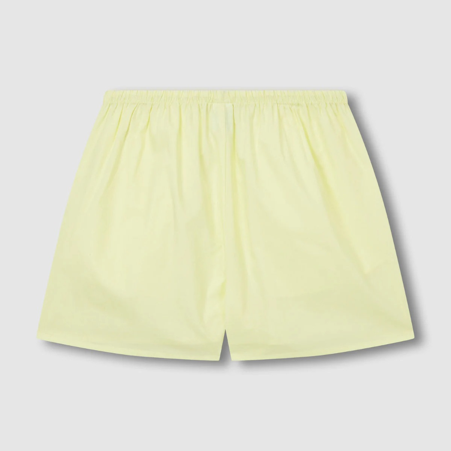 JAJU 60s Cotton Shirred 3-Part Pajama Pants (Yellow) — лёгкость и уют для летнего отдыха