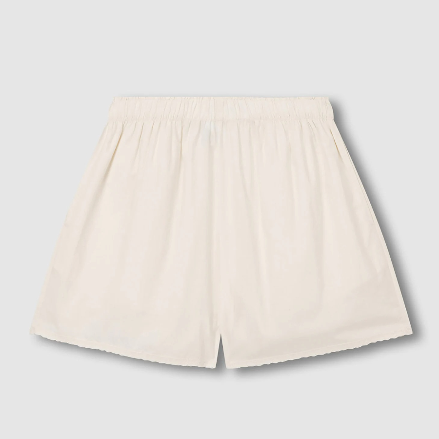 JAJU Eyelet 3.5-Length Pajama Shorts (Ivory) — женственный акцент на лёгкость и комфорт