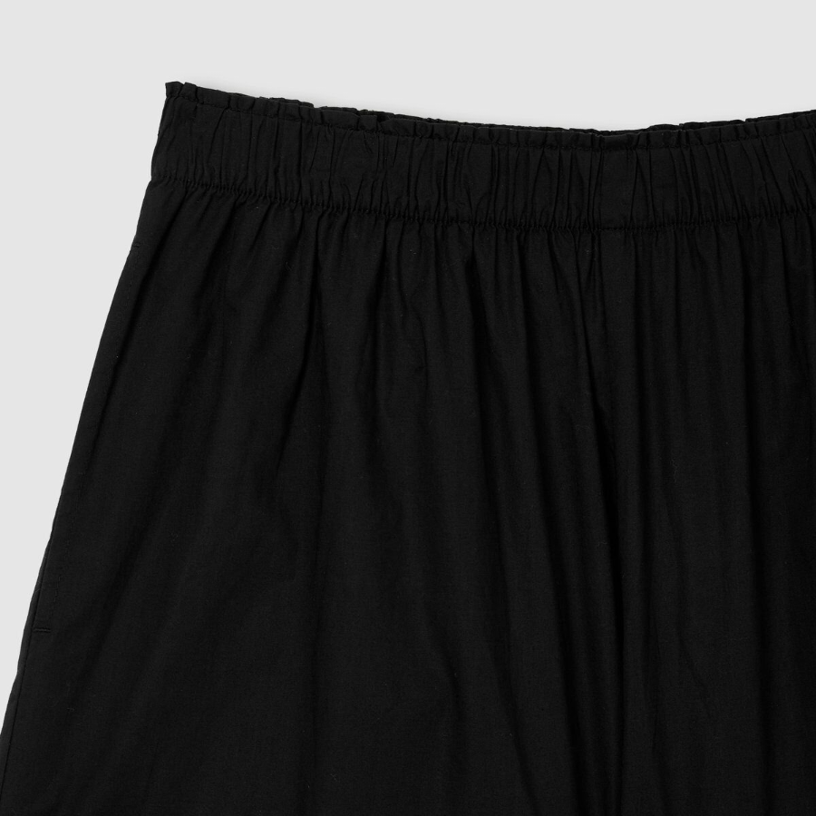JAJU Eyelet 3-Part Pajama Shorts (Black) — комфорт и стиль в каждой детали