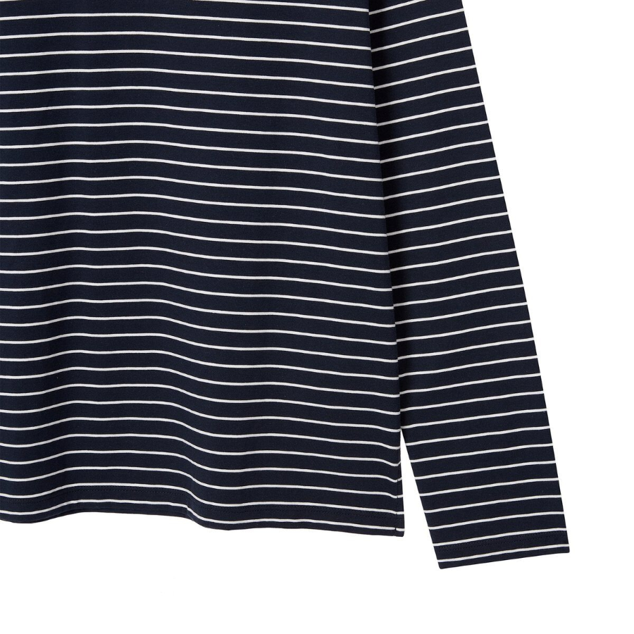 JAJU Smart Cotton Long Sleeve Pajama T-Shirt (Navy) — уют и функциональность на каждый день