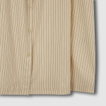 JAJU Cotton Stripe Sleeveless Pajama Dress (Dark Beige) — комфорт и элегантность для домашнего отдыха