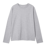 JAJU Smart Cotton Round Neck Long Sleeve Pajama T-Shirt (Melange Gray) — уют и функциональность для домашнего комфорта