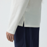 JAJU Smart Cotton Round Neck Long Sleeve Pajama T-Shirt (Ivory) — комфорт и мягкость на каждый день