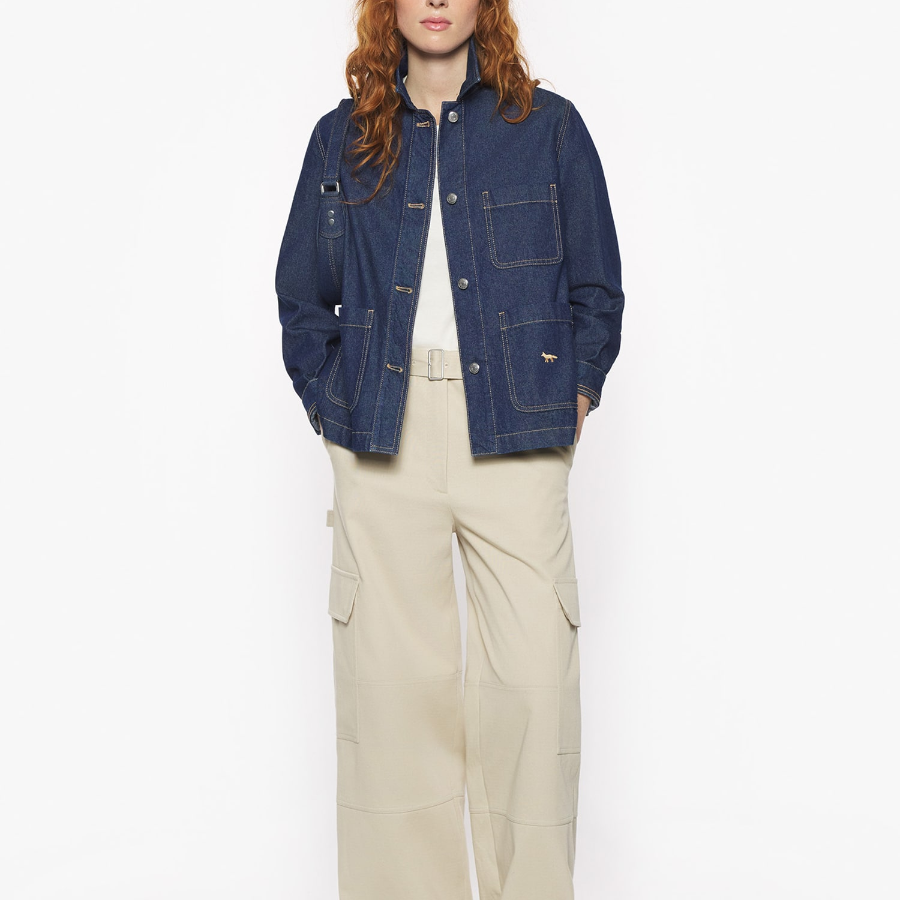 Maison Kitsuné Women Workwear Denim Jacket