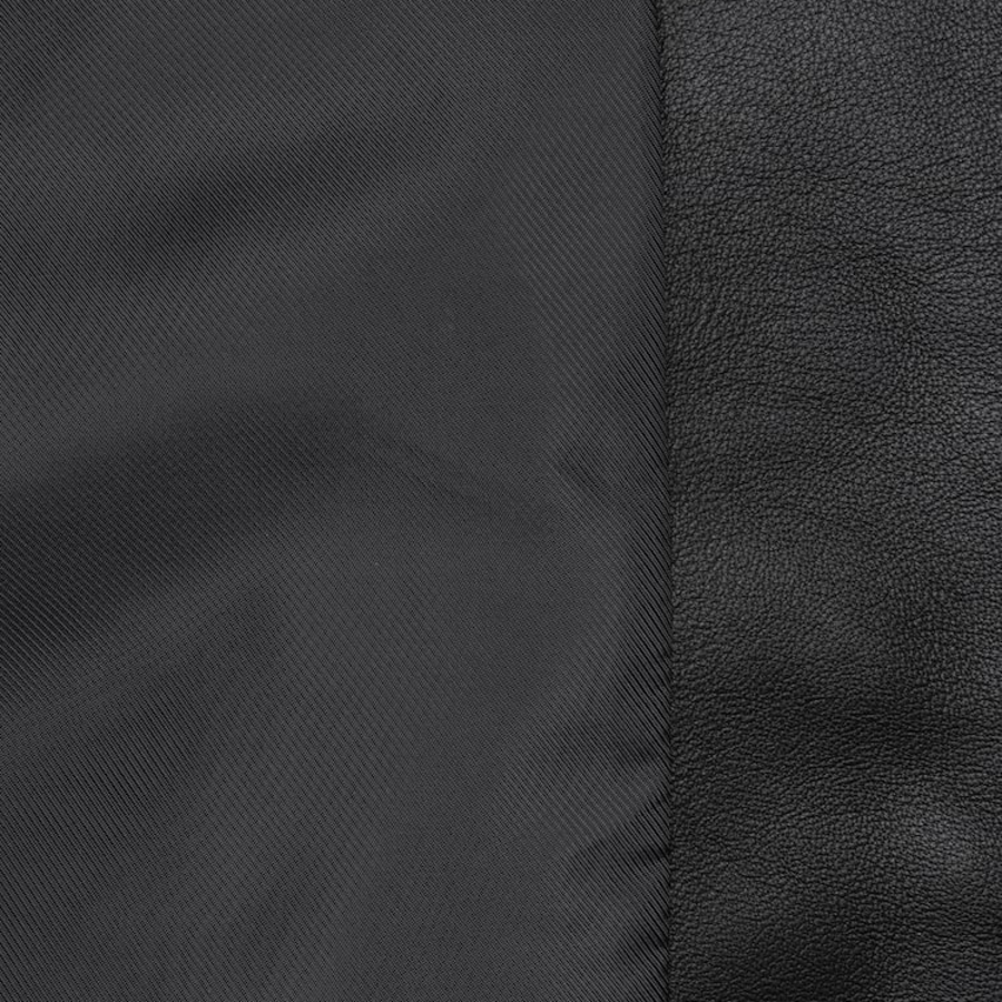 Maison Kitsuné Women Zipped Cropped Leather Jacket