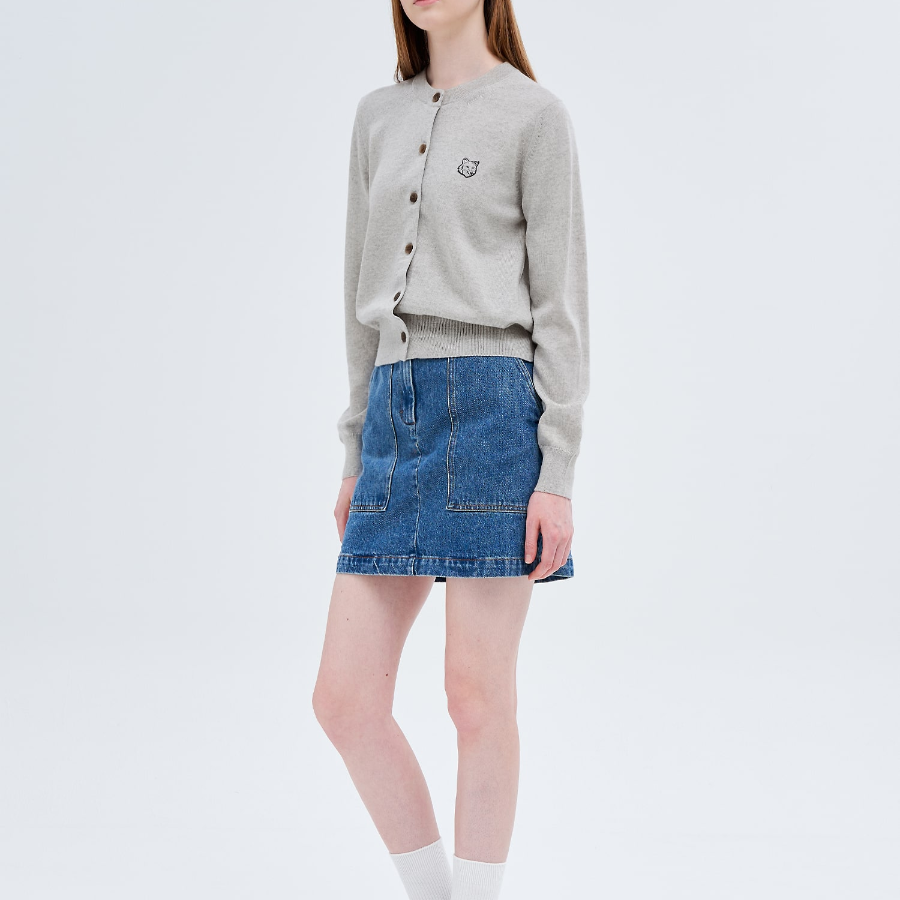 Maison Kitsuné Women Bold Fox Head Patch Regular Cardigan